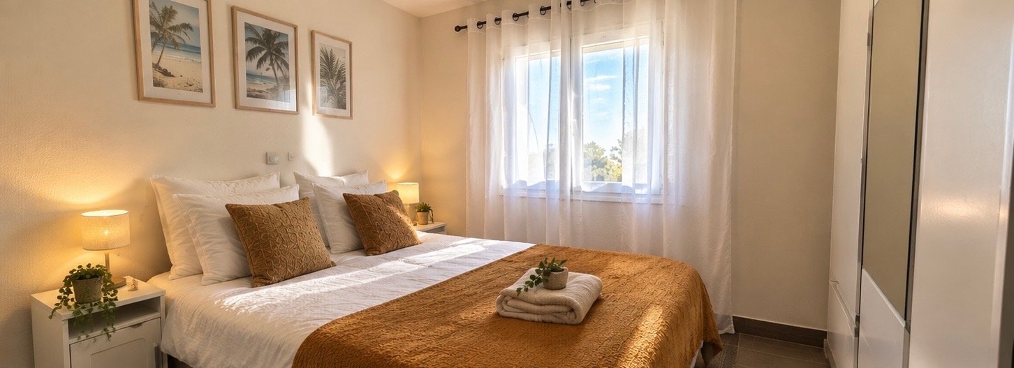 Chambre cosy avec literie soignée